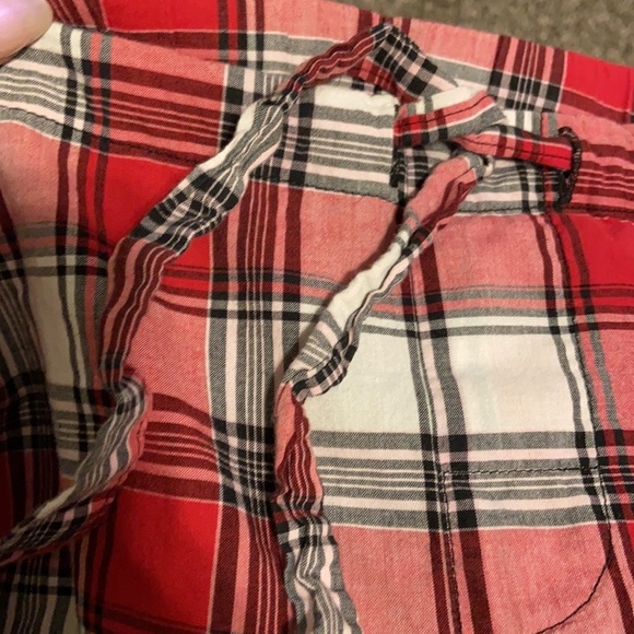 V.S black, red and white classic button down pajamas with drawstring waist. - Picture 12 of 12